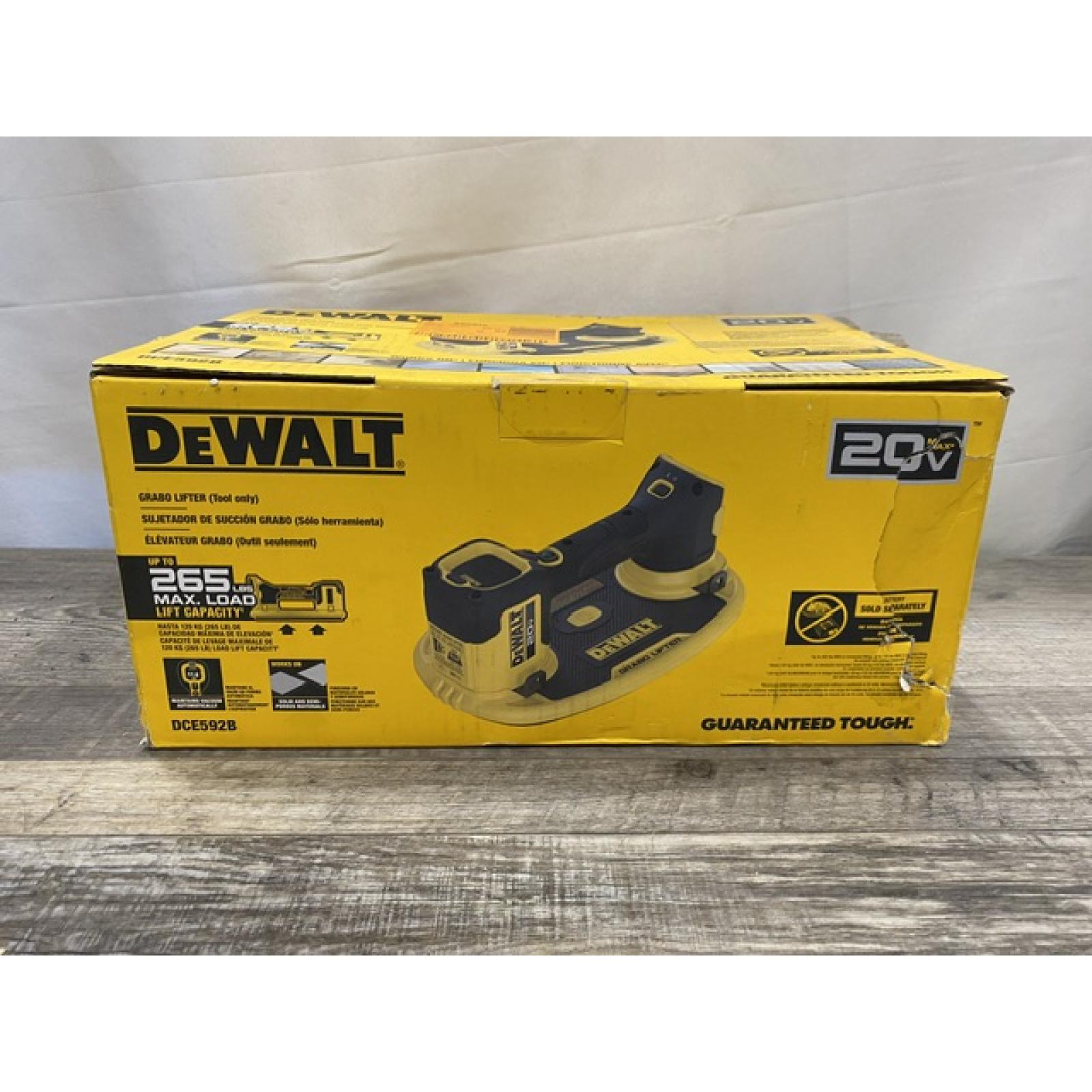 NEW - DEWALT 20-Volt Max Cordless GRABO Lifter (Tool Only)