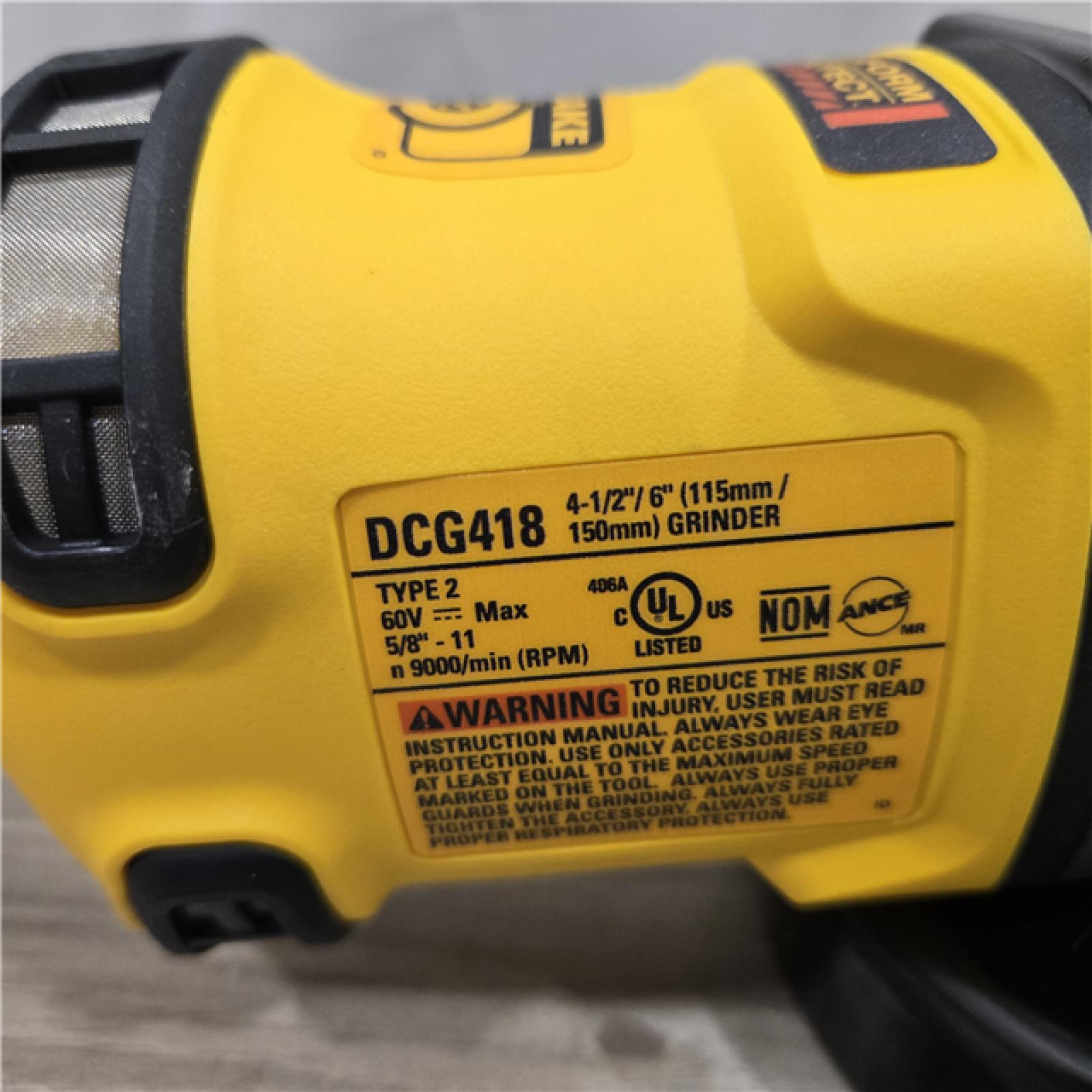 AS-IS DEWALT 60V MAX Cordless Small Angle Grinder  (Tool Only)