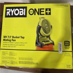 California NEW Ryobi One+ 18V 7.5 Bucket Top Misting Fan (Tool Only)