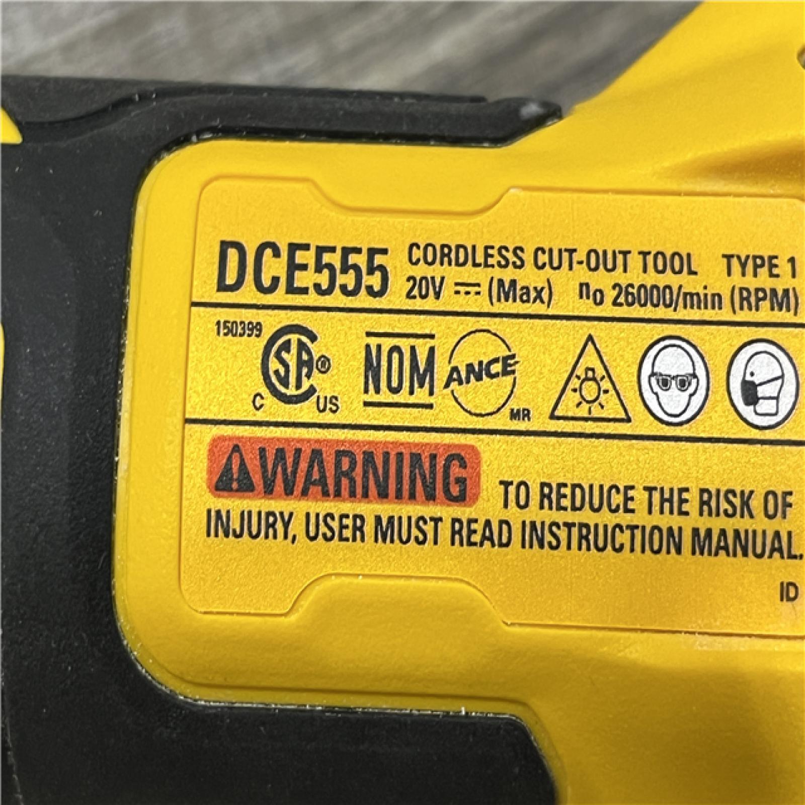 AS-IS DEWALT XR 20V Lithium-Ion Cordless Rotary Drywall Cut-Out Tool (Tool Only)