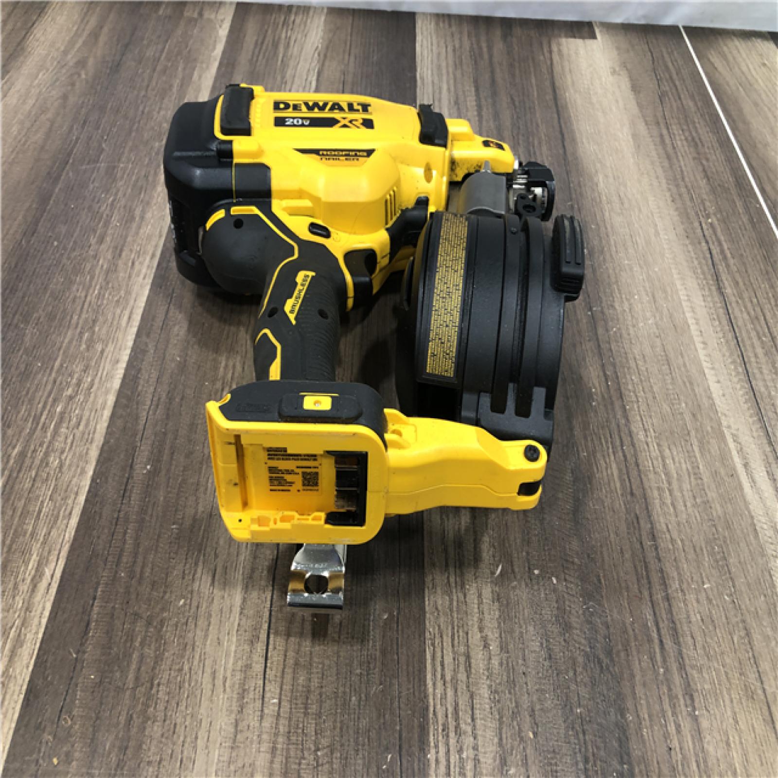 AS-IS DEWALT 20V MAX 15-Degree Electric Cordless Roofing Nailer (Tool Only)