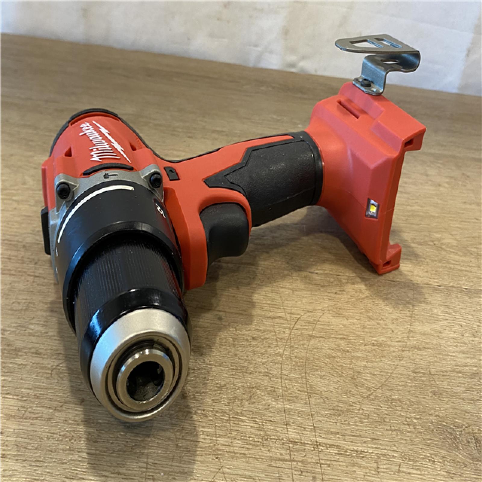 AS-IS Milwaukee 18V Lithium-Ion Brushless Cordless 1/2 in. Compact Hammer Drill/Driver (Tool-Only)