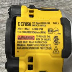 AS-IS DEWALT ATOMIC 20V MAX Lithium-Ion Cordless 1/4 in. Brushless Impact Driver Kit