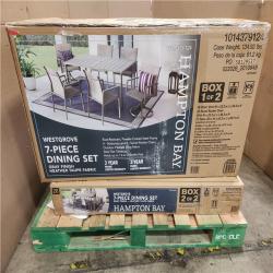 Phoenix LIKE NEW Hampton Bay Westgrove 7-Peice Metal Sling Outdoor Dining Set