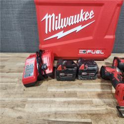 HOUSTON LOCATION - AS - IS Milwaukee FUEL 18V Lithium-Ion Brushless Cordless Hammer Drill and Impact Driver Combo Kit