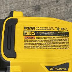 AS-IS DEWALT 20-Volt 21° Cordless Framing Nailer (Tool-Only)