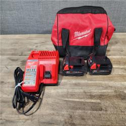 HOUSTON LOCATION - AS-IS Milwaukee 18V Cordless Brushed 2-Tool Drill/Driver and Impact Driver Kit