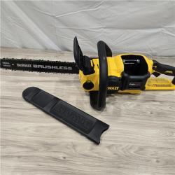 LIKE NEW! - DEWALT  FLEXVOLT 60V MAX 16in. Brushless Cordless Battery Powered Chainsaw Kit with (1) FLEXVOLT 2 Ah Battery & Charger