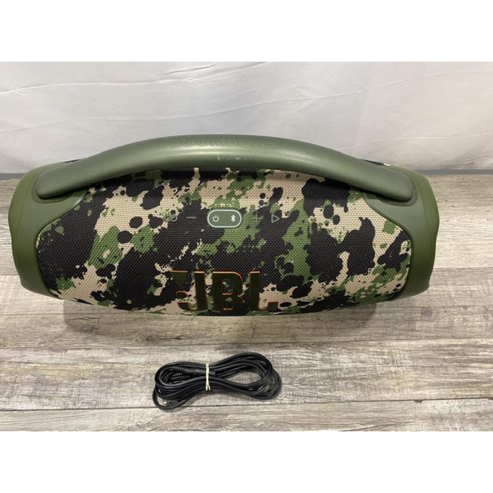 AS-IS JBL - Boombox3 Portable Bluetooth Speaker - 2022 - Camouflage