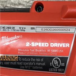 AS-IS Milwaukee FUEL 12-Volt Lithium-Ion Brushless Cordless 1/4 in. Hex 2-Speed Screwdriver Kit