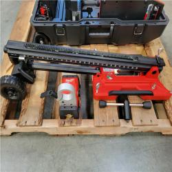 CALIFORNIA AS-IS MILWAUKEE HANDHELD CORE DRILL AND COMPACT STAND WITH 2 BATTERIES AND CHARGER INCLUDED