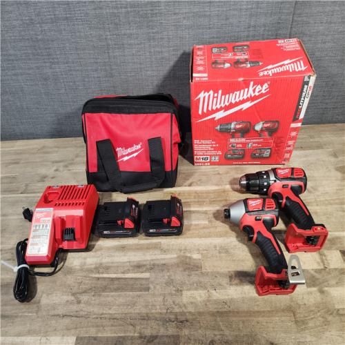 HOUSTON LOCATION - AS-IS Milwaukee 18V Cordless Brushed 2-Tool Drill/Driver and Impact Driver Kit