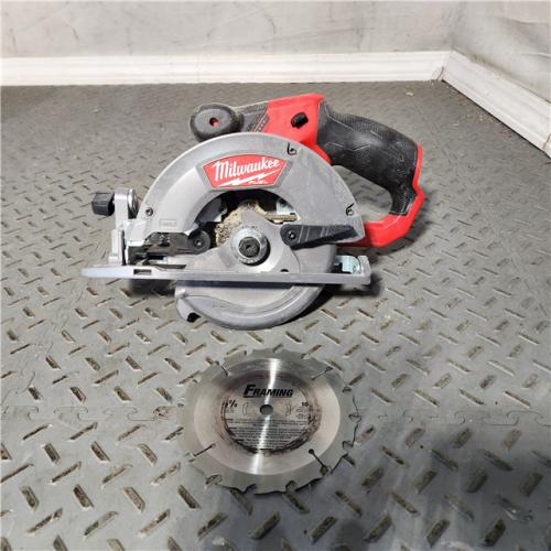 HOUSTON Location-AS-IS-Milwaukee 2530-20 - M12 Fuel 5-1/2  12V Cordless Brushless Circular Saw Bare Tool APPEARS IN GOOD Condition
