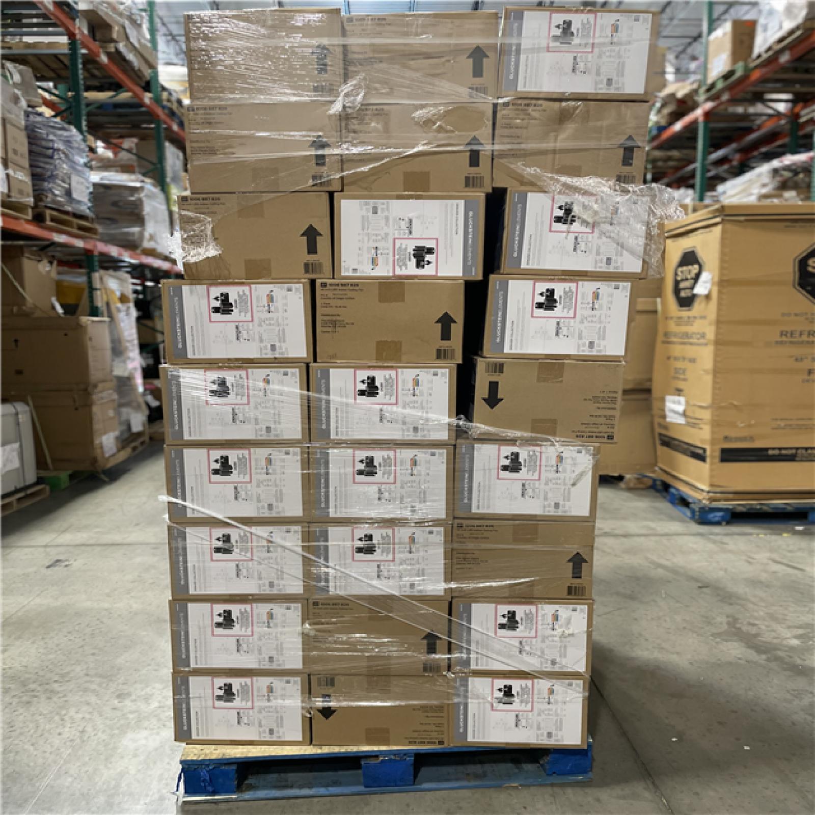 DALLAS LOCATION - Denver 48 in. Integrated LED Indoor White Ceiling Fan with Remote PALLET-(48 UNITS)