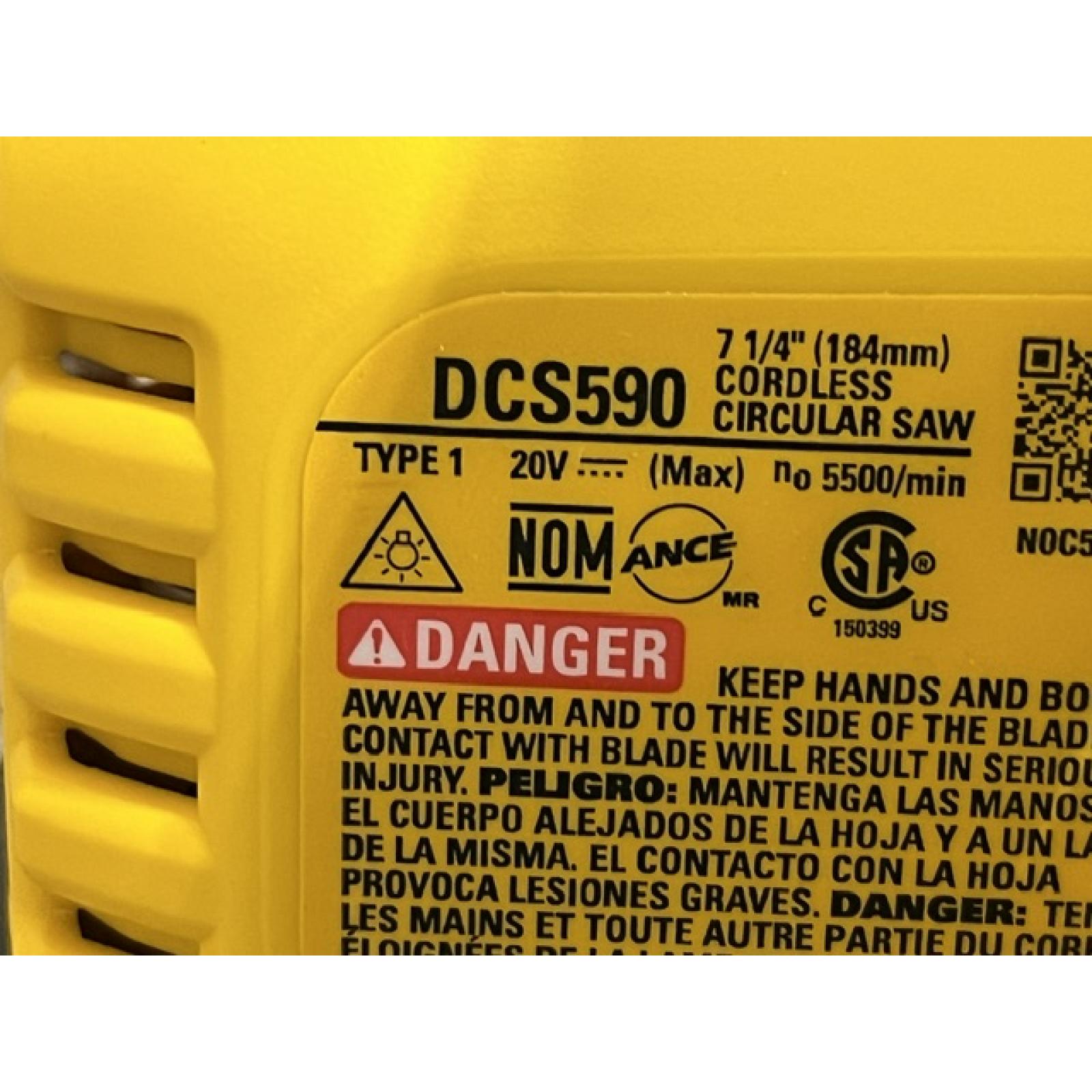 AS-IS DEWALT 20-Volt MAX 7-1/4 in. Cordless Circular Saw (Tool Only)