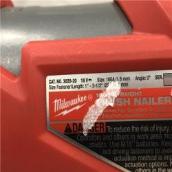 AS-IS MILWAUKEE 16 GAUGE STRAIGHT FINISH NAILER (TOOL ONLY)