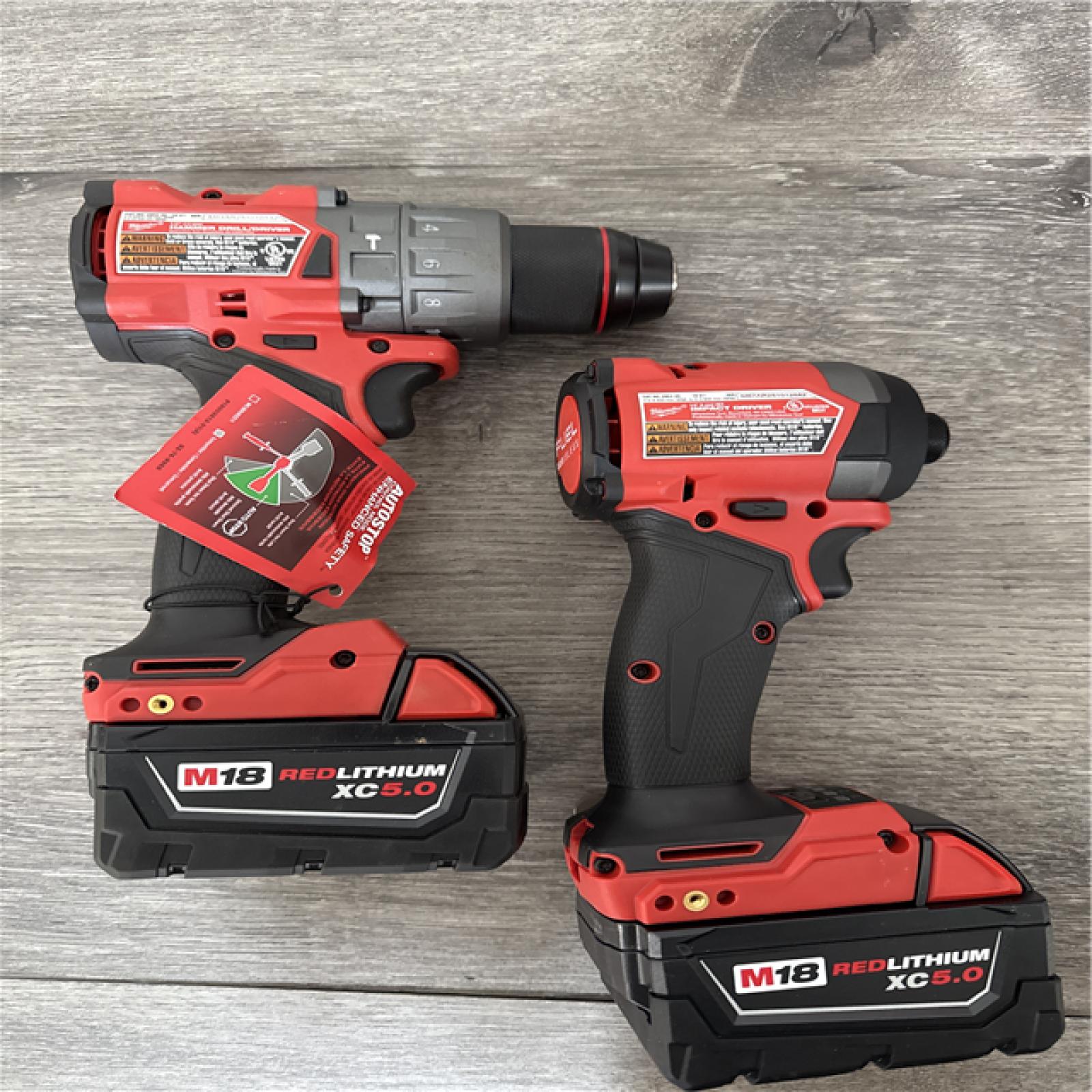 CALIFORNIA NEW Milwaukee M18 2-Tool Combo Kit  Includes (2) Batteries  Charger and Hard Case