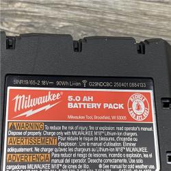 AS-IS Milwaukee 18-Volt Lithium-Ion XC Starter Kit with Two 5.0Ah Batteries and Charger