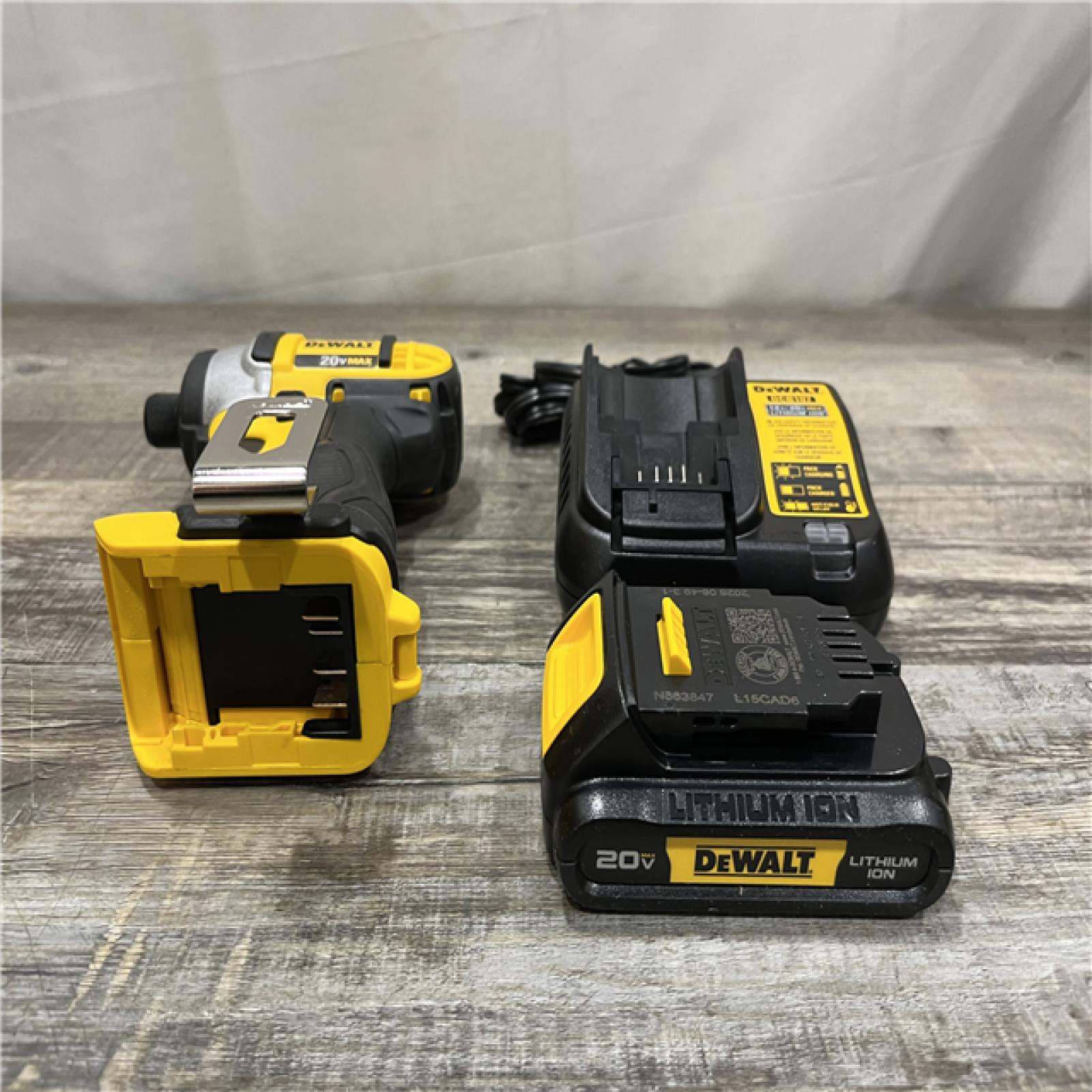 AS-IS DEWALT 20V MAX Cordless 1/4 in. Impact Driver Kit