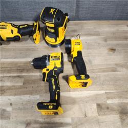 HOUSTON LOCATION - AS-IS DEWALT 20-Volt MAX Lithium-Ion Cordless 4-Tool Combo Kit with 2.0 Ah Battery, 3.0 Ah Battery and Charger