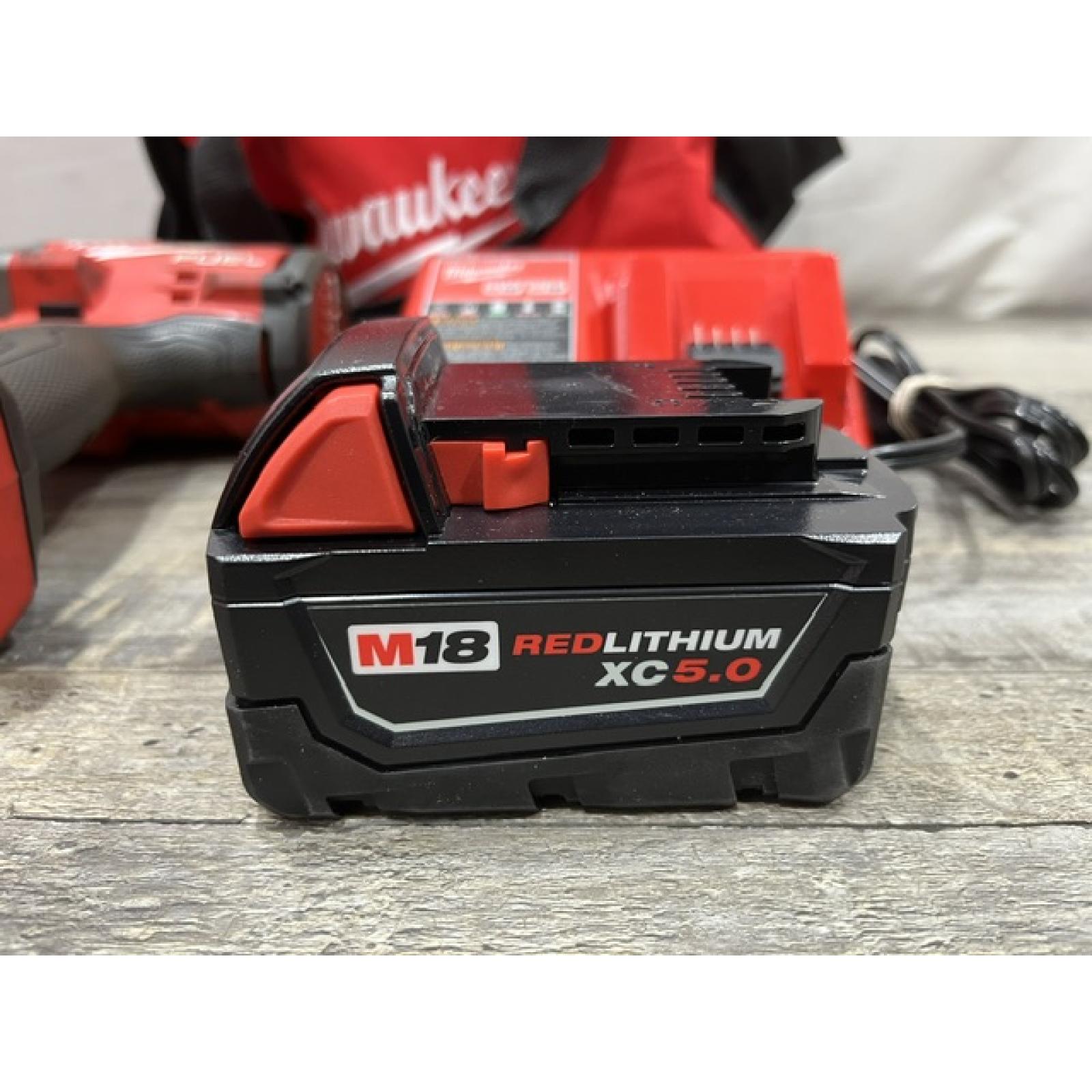 AS-IS Milwaukee FUEL 18V Lithium-Ion Brushless Cordless 1/2 in. Impact Wrench w/Friction Ring Kit