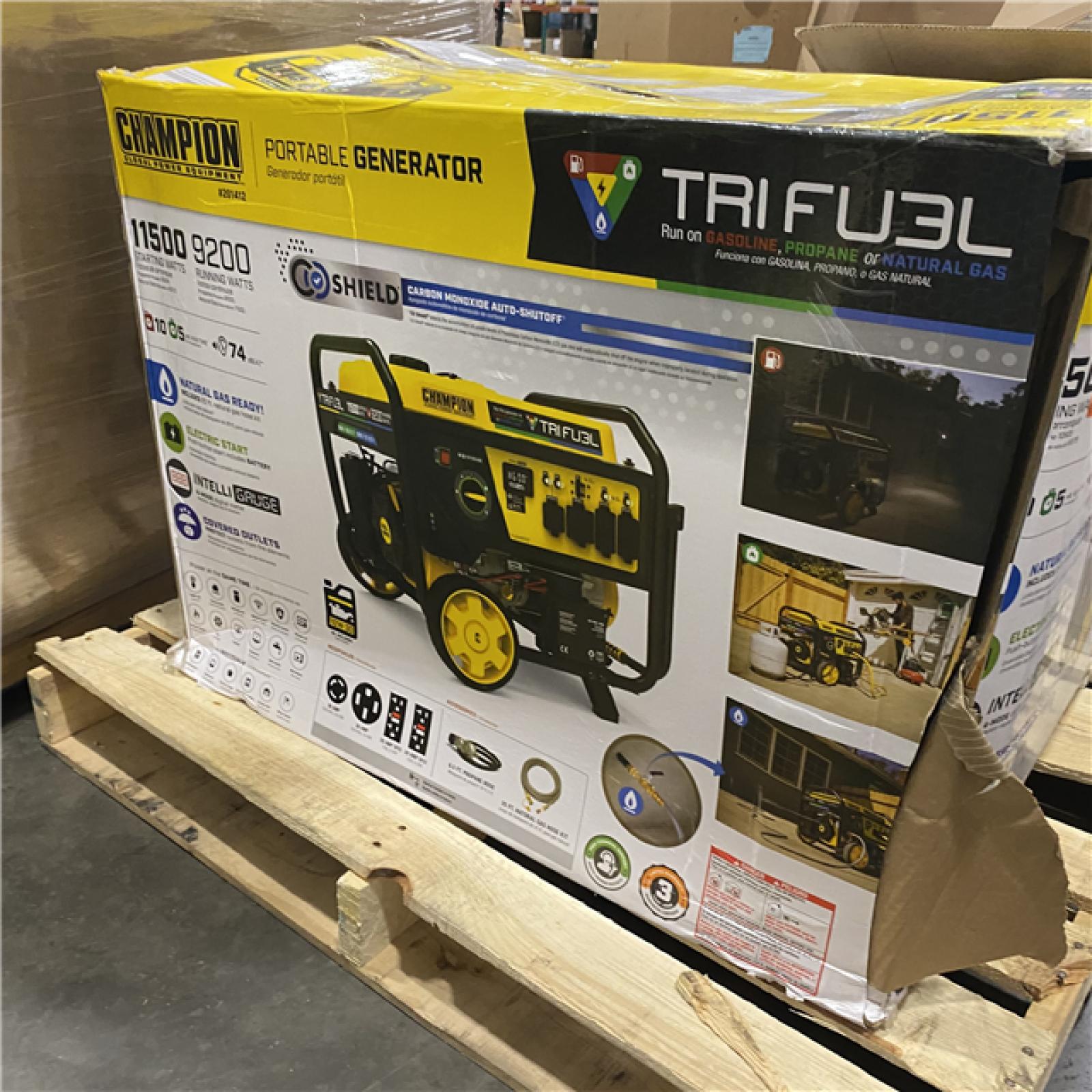 Dallas Location - As-Is Champion Power Equipment 11 500/9200-Watt Fuel Portable Generator