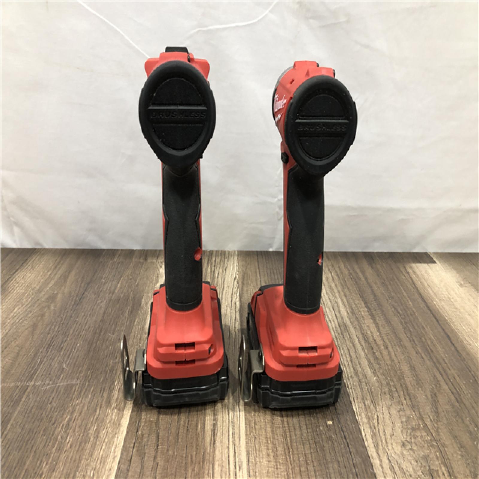 AS-IS Milwaukee 18V Lithium-Ion Brushless Cordless Compact Drill/Impact Combo Kit