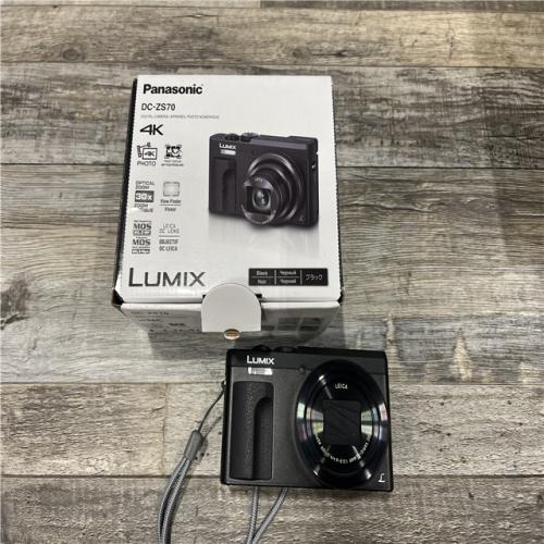 As-IS Panasonic Lumix DC-ZS70 Digital Camera, Black