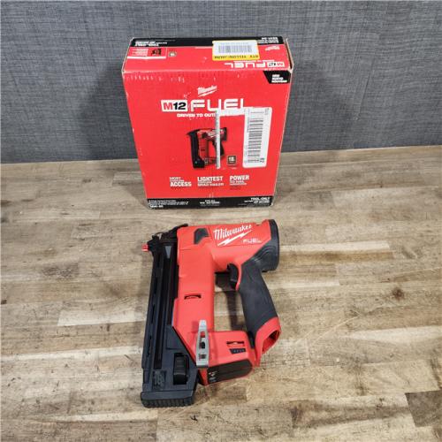 HOUSTON LOCATION - AS-IS Milwaukee  FUEL 12-Volt Lithium-Ion Brushless Cordless 18-Gauge 1-1/2 in. Compact Brad Nailer (Tool Only)