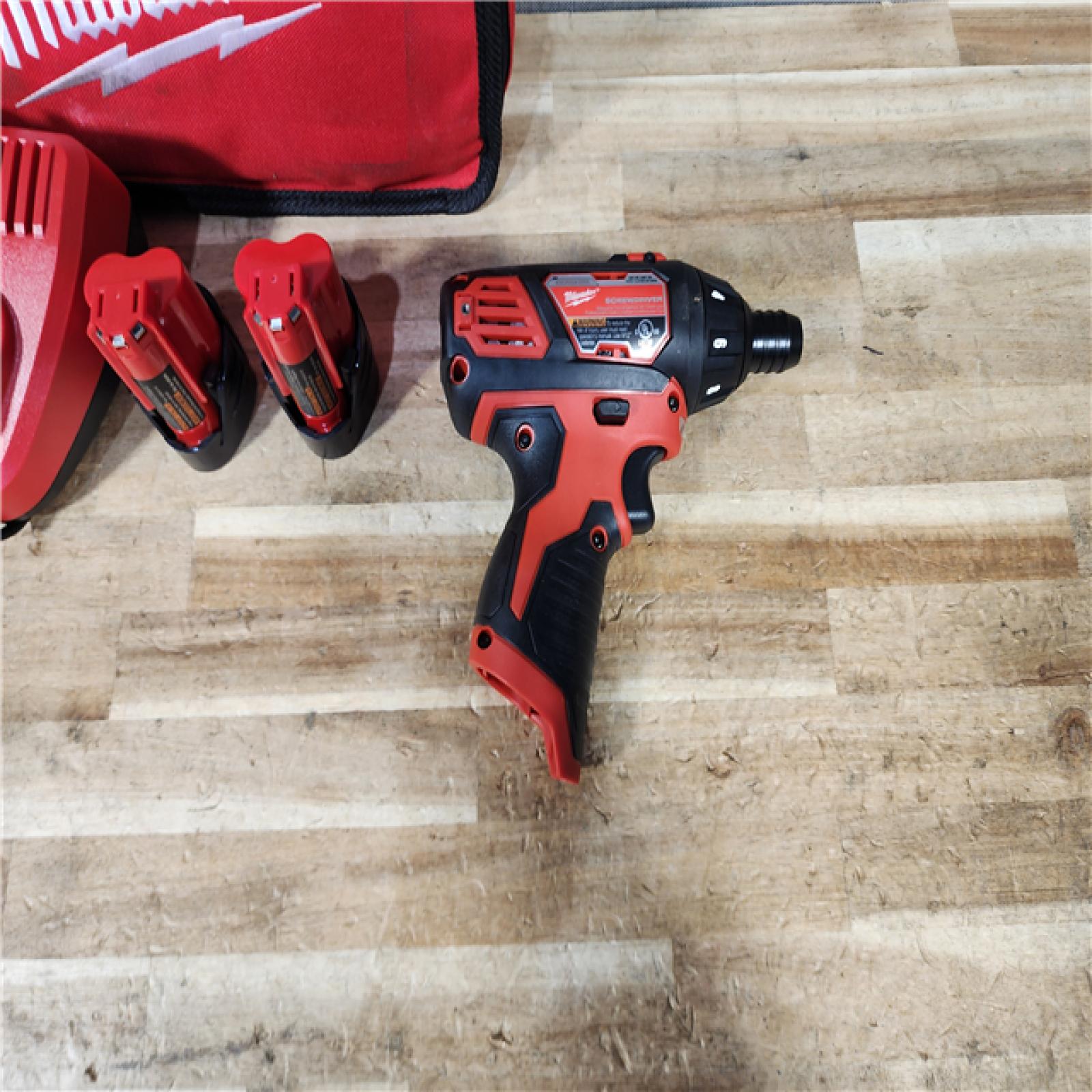 HOUSTON LOCATION - AS - IS Milwaukee 12V Lithium-Ion Cordless 1/4 in. Hex Screwdriver Kit