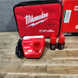 HOUSTON LOCATION - AS-IS (APPEARS LIKE NEW) Milwaukee M12 FUEL Lithium-Ion Brushless Cordless 3/8 in. Impact Wrench Kit
