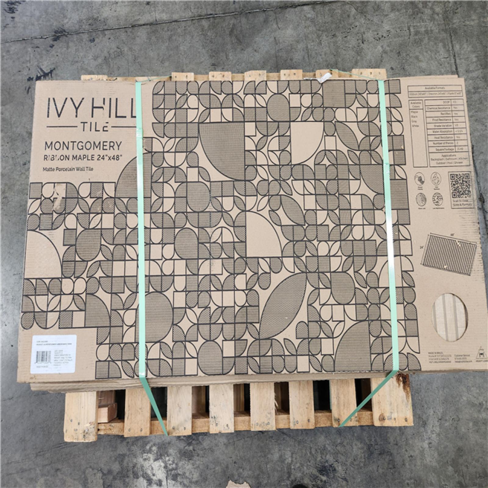 Phoenix Location NEW Ivy Hill Tile Montgomery Ribbon Maple 24 in. x 48 in. Matte Porcelain Floor and Wall Tile (139 sq. ft. /9 Case)