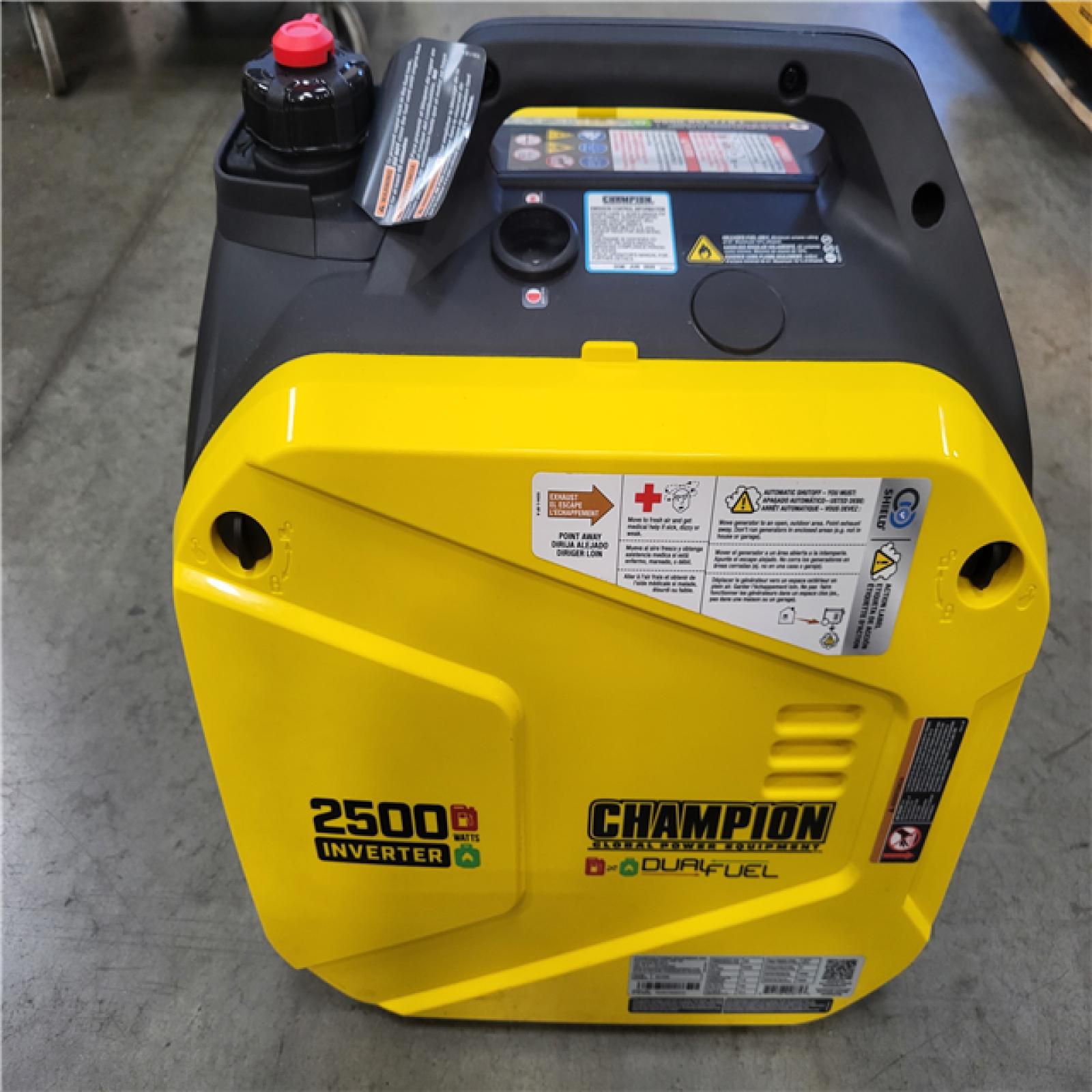 CALIFORNIA NEW CHAMPION 2500 WATT INVERTER GENERATOR