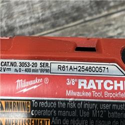 AS-IS Milwaukee FUEL 12V Lithium-Ion Compact 3/8 in. Cordless Ratchet (Tool-Only)