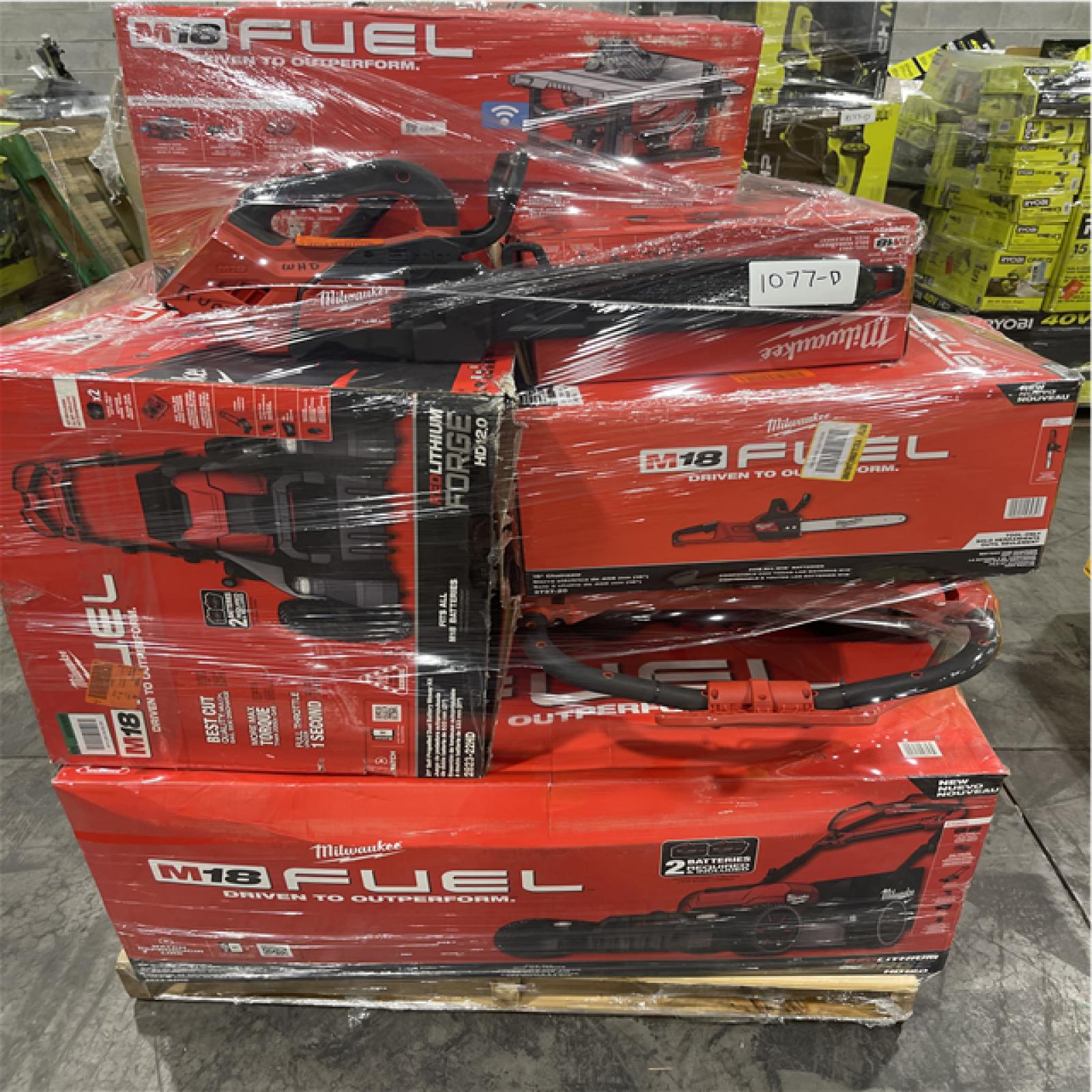 Pittston Location As-Is Power Tools Partial Truckload (11 Pallets) 1077-D