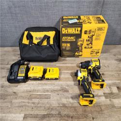 HOUSTON LOCATION - AS-IS DEWALT ATOMIC 20V MAX Lithium-Ion Cordless 2-Tool Combo Kit