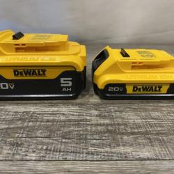 AS-IS DEWALT 20V MAX Lithium-Ion Battery Kit with 5.0Ah and 2.0Ah Battery and Charger