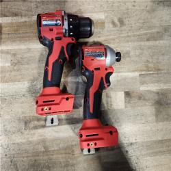 HOUSTON LOCATION - AS-IS M18 18-Volt Lithium-Ion Brushless Cordless Compact Hammer Drill/Impact Combo Kit (2-Tool) with (2) Batteries  Bag