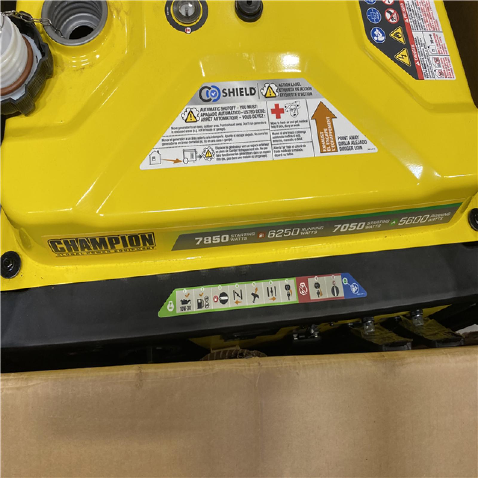 Dallas Location - As-Is Champion 201463 7850W Dual Fuel Generator