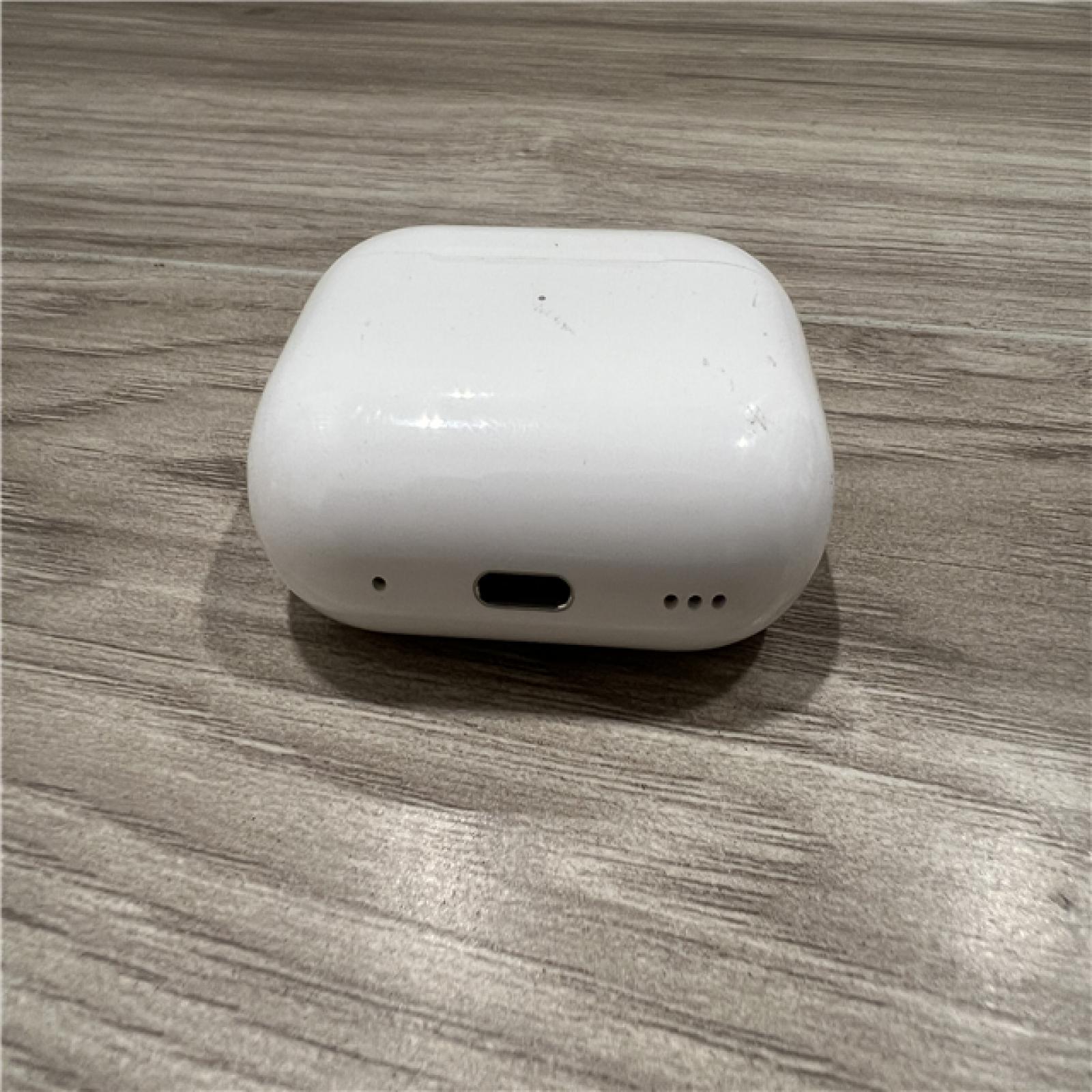 AS-IS Apple AirPods Pro (2nd Generation) with the USB-C MagSafe Charging Case