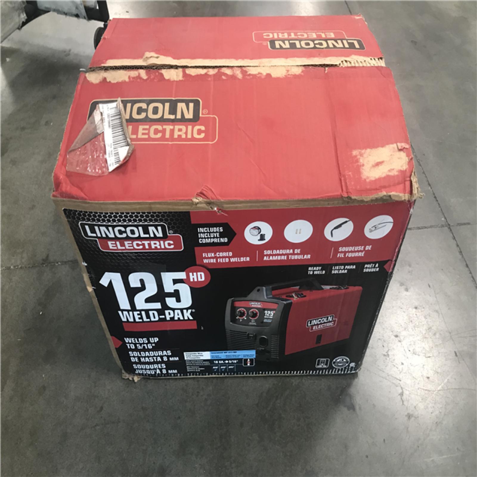 California AS-IS Lincoln Electric 125 amp 115- volt weld-pak 125 HD