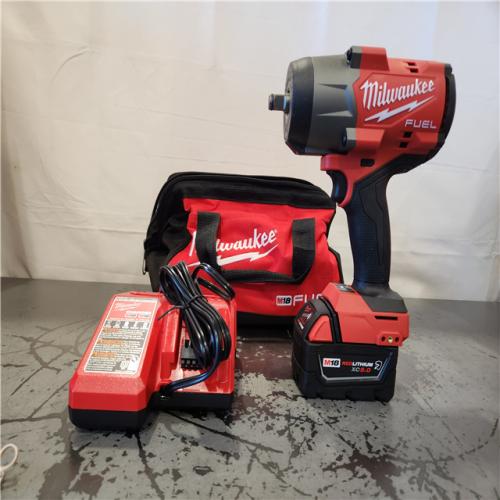 AS-IS- Milwaukee M18 FUEL 18V Lithium-Ion Brushless Cordless 1/2 in. Impact Wrench w/Friction Ring Kit