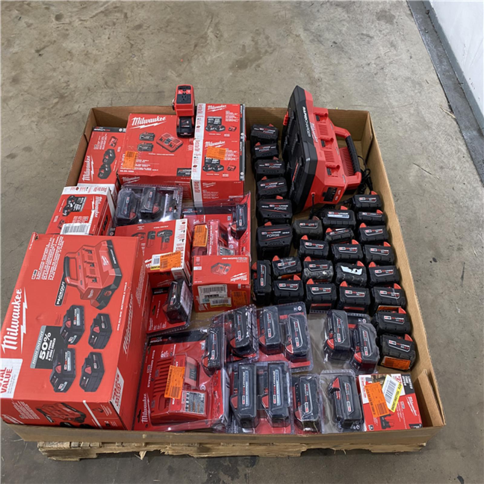 Houston Location AS IS - Milwaukee Battery Pallet