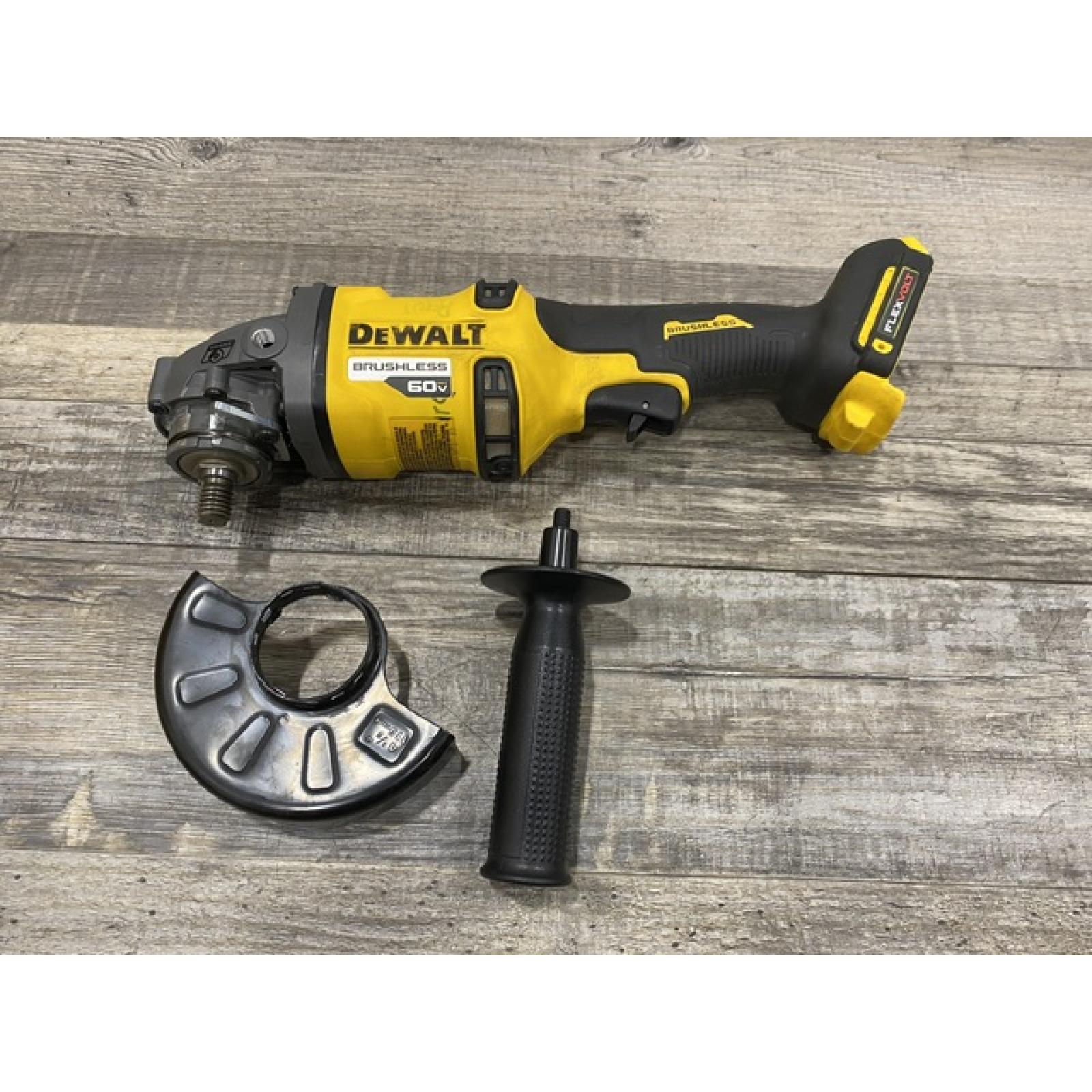 AS-IS DEWALT 60V MAX Cordless Brushless 4.5 in. to 6 in. Small Angle Grinder with Kickback Brake (Tool Only)