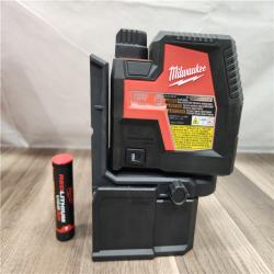 AS-IS- Milwaukee -Green Beam Laser Cross Line Plumb Point Rechargeable USB (TOOL ONLY)