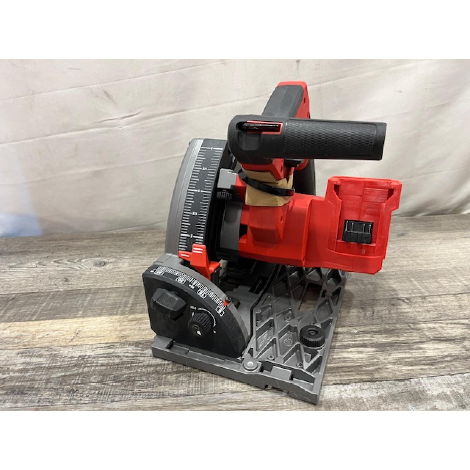 AS-IS Milwaukee FUEL 18V Lithium-Ion Cordless Brushless 6-1/2 in. Plunge Cut Track Saw (Tool-Only)
