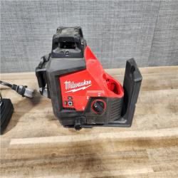 HOUSTON LOCATION - AS-IS Milwaukee 12-Volt Lithium-Ion Cordless Green 250 ft. 3-Plane Laser Level Kit