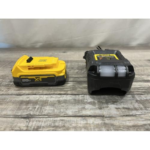 AS-IS DEWALT 20V MAX XR POWERSTACK Lithium-Ion Battery Starter Kit with 1.7Ah Battery and Charger