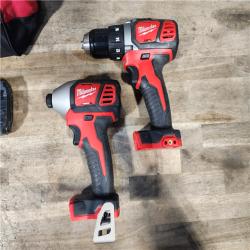 HOUSTON LOCATION - AS-IS Milwaukee 18V Cordless Brushed 2-Tool Drill/Driver and Impact Driver Kit
