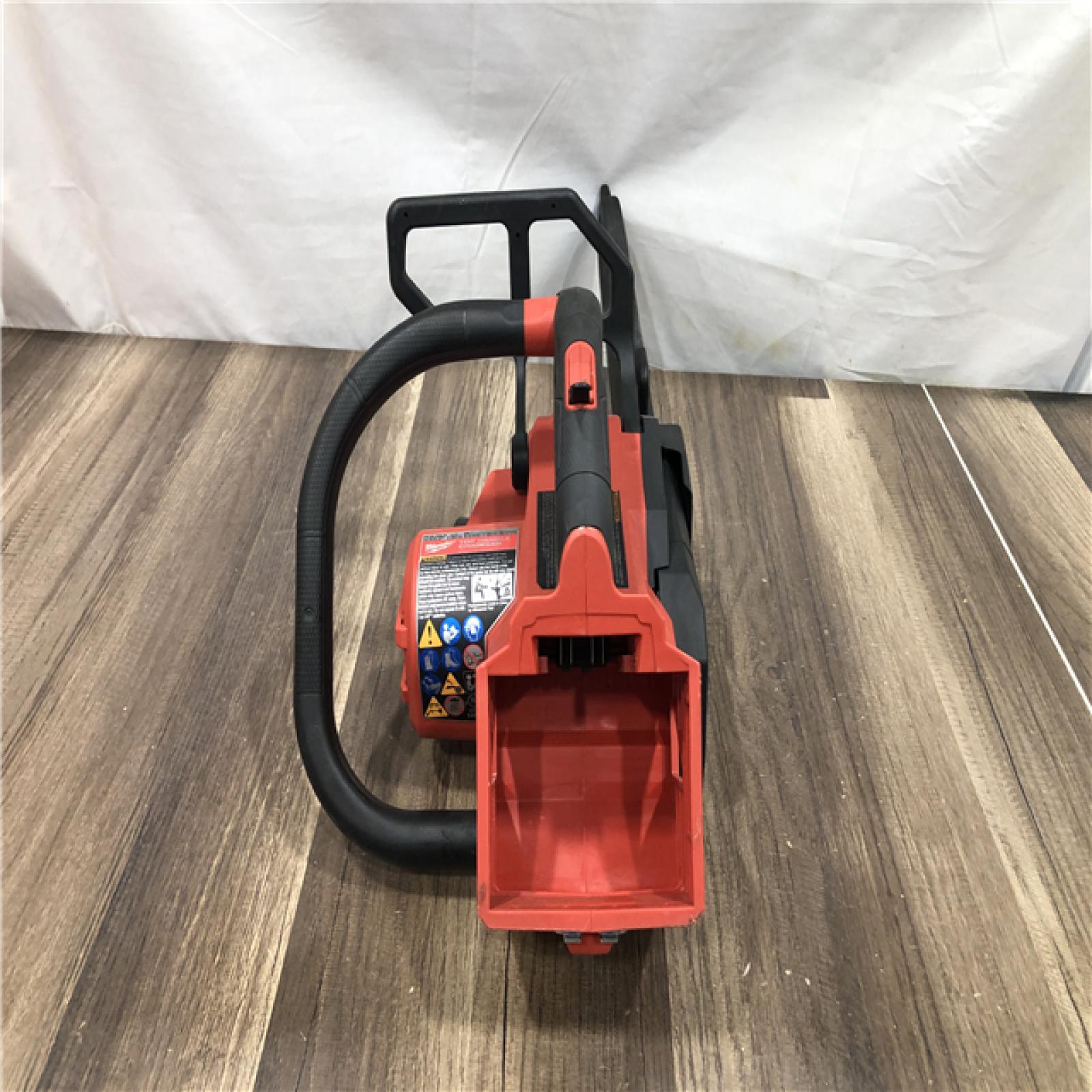 AS-IS Milwaukee FUEL 14 in. 18V Lithium-Ion Brushless Cordless Battery Top Handle Chainsaw (Tool Only)